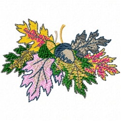 Leaves Embroidery Design 5
